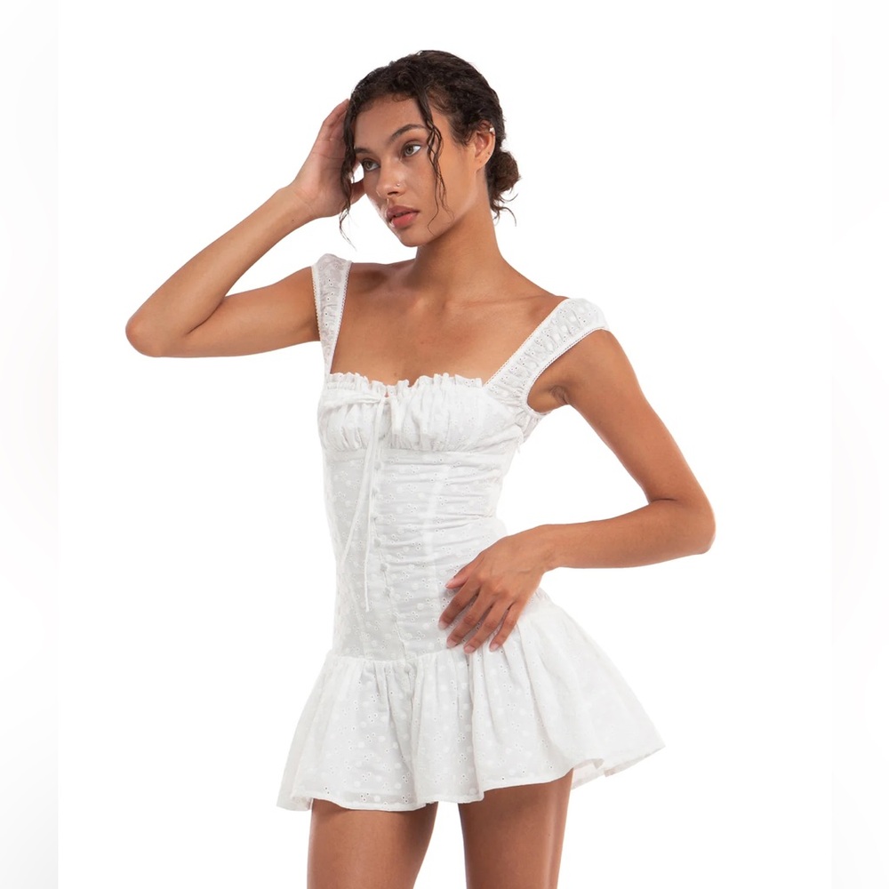 White Eyelet Dress, Sweet Chilling